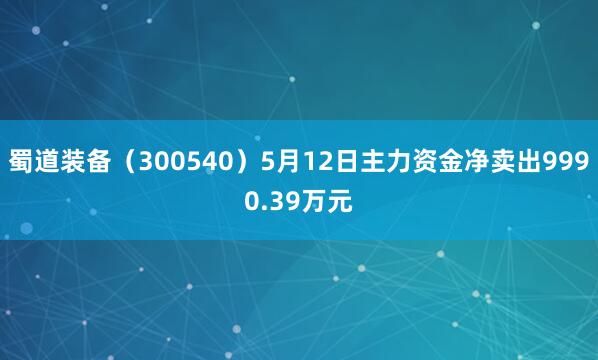 蜀道装备（300540）5月12日主力资金净卖出9990.39万元