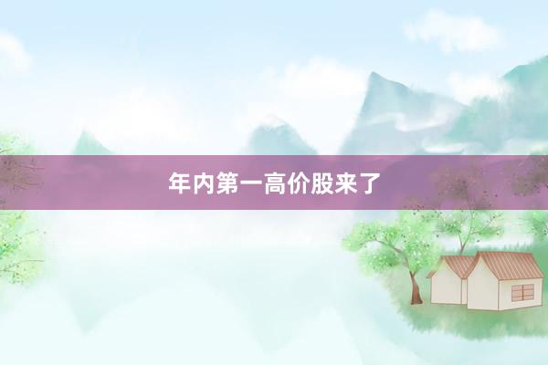 年内第一高价股来了