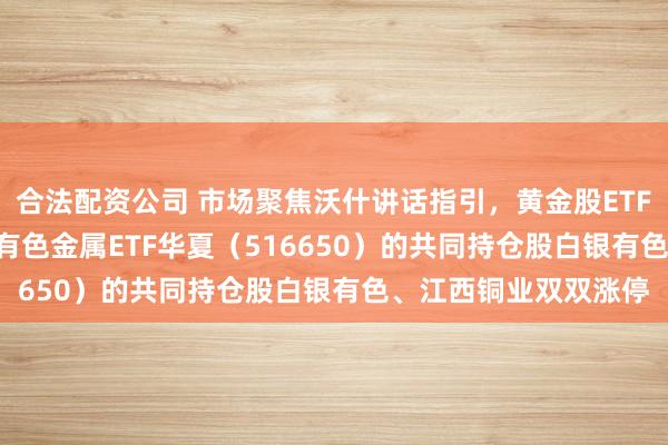 合法配资公司 市场聚焦沃什讲话指引，黄金股ETF华夏（159562）、有色金属ETF华夏（516650）的共同持仓股白银有色、江西铜业双双涨停