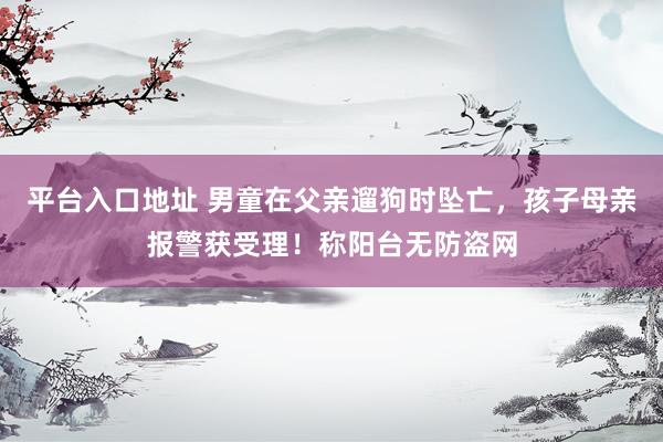 平台入口地址 男童在父亲遛狗时坠亡，孩子母亲报警获受理！称阳台无防盗网